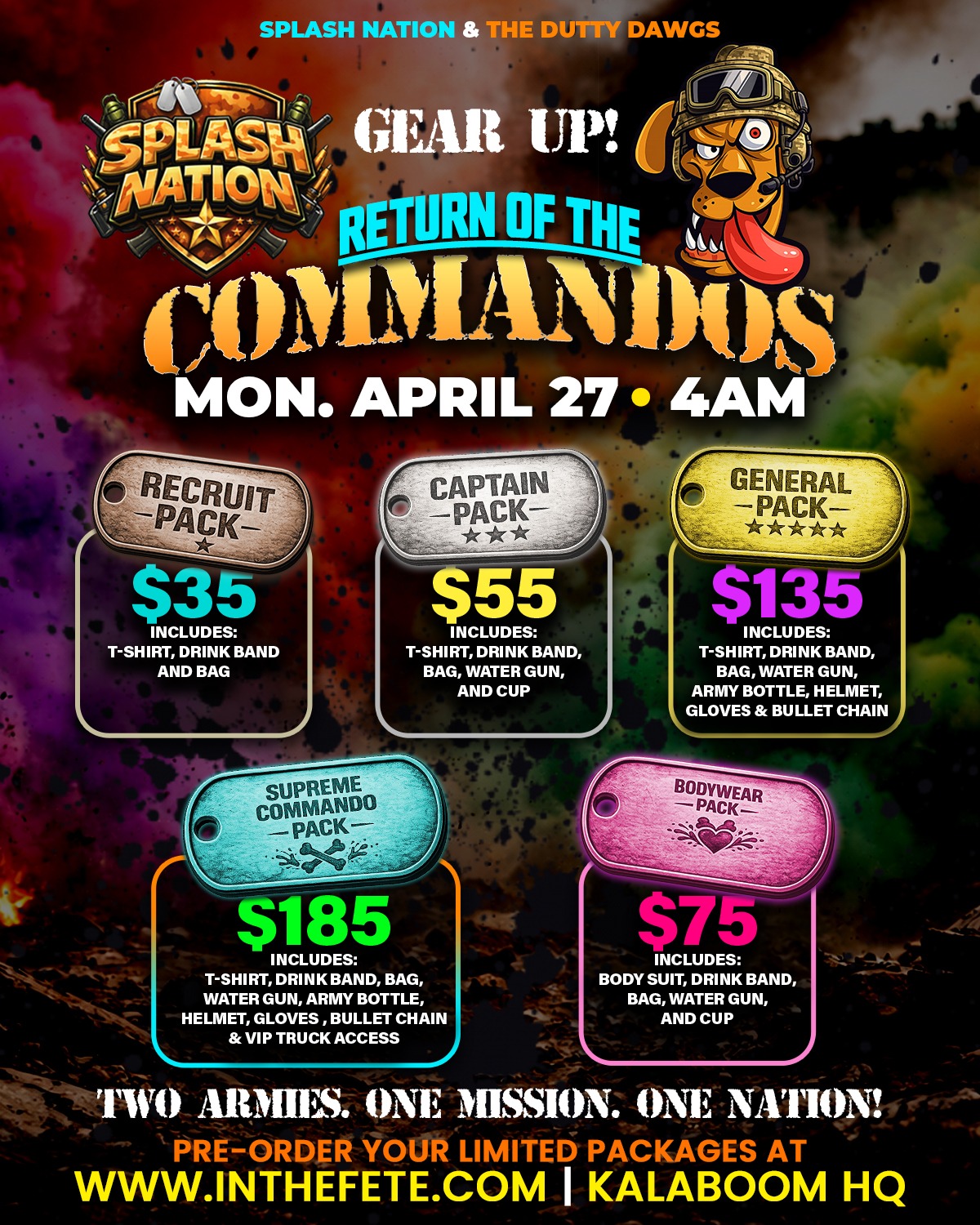 DUTTY DAWGS &amp; SPLASH NATION JOUVERT MORNING 